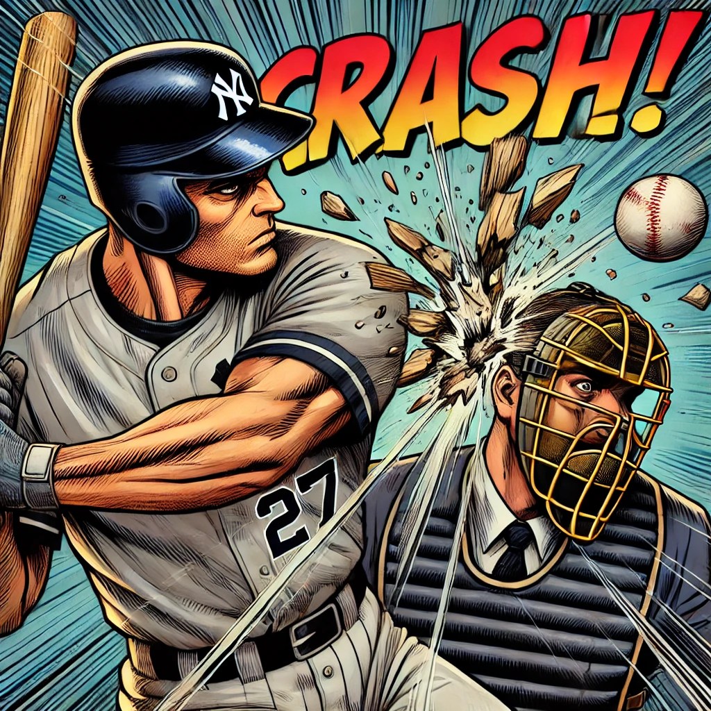 Sports: Umpire Nick Mahrley Exits Game After Being Struck by Yankees Slugger Giancarlo Stanton’s Broken&nbsp;Bat