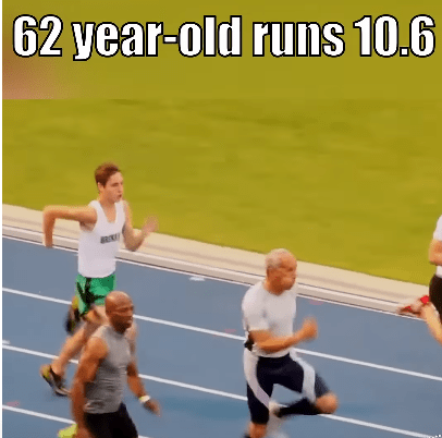 62-Year-Old Runs Remarkable 10.6 100m&nbsp;Dash