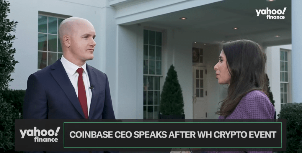 Coinbase CEO Brian Armstrong Praises Trump’s Crypto Leadership at White House&nbsp;Summit