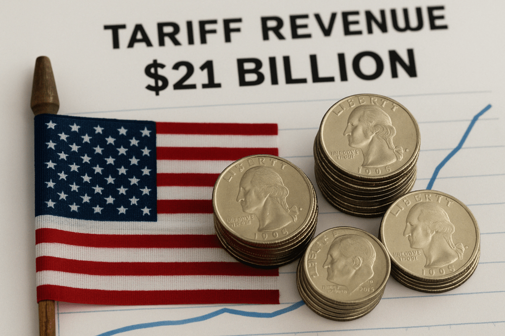 U.S. Earns $21 Billion in Tariff Revenue Under&nbsp;Trump