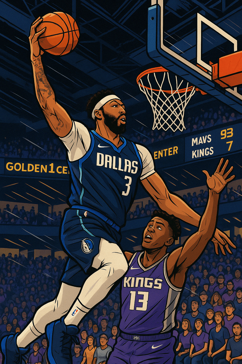 Sports: Mavericks Dominate Kings in Play-In; Anthony Davis Leads with 27&nbsp;Points