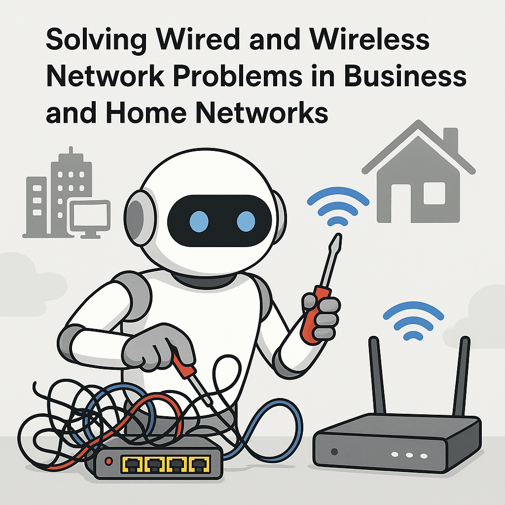 Solving Wired and Wireless Network Problems in Business and Home&nbsp;Networks