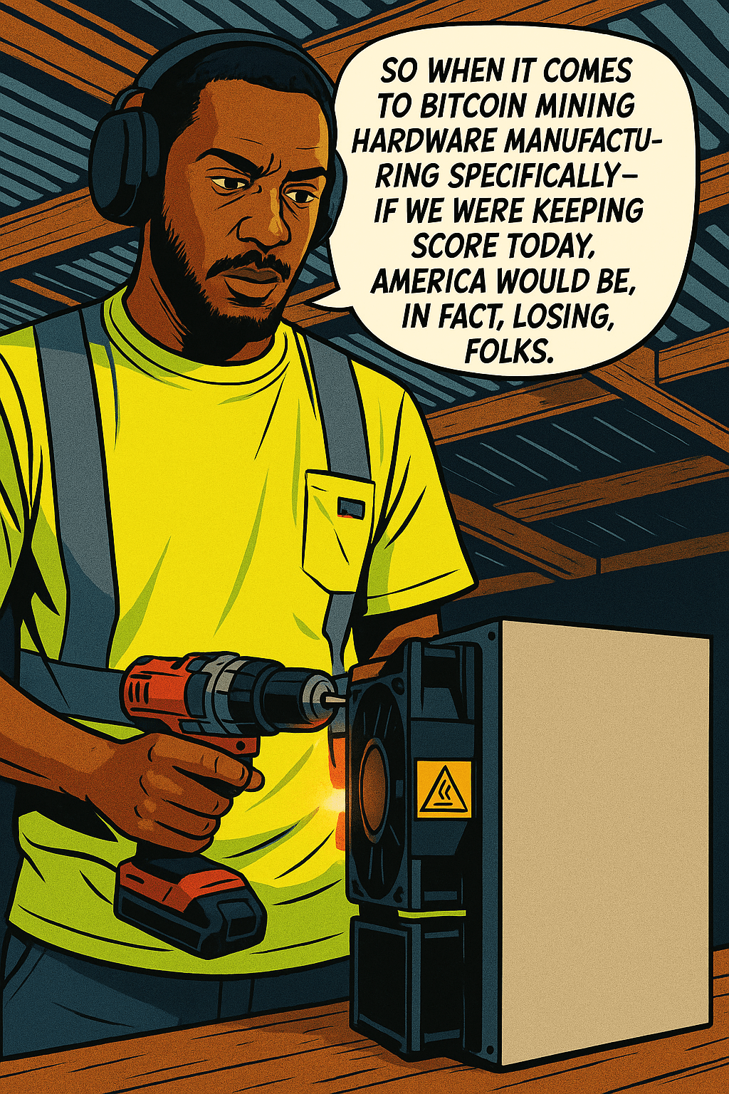 America Trails in Bitcoin Mining Hardware Manufacturing, Says&nbsp;Burton