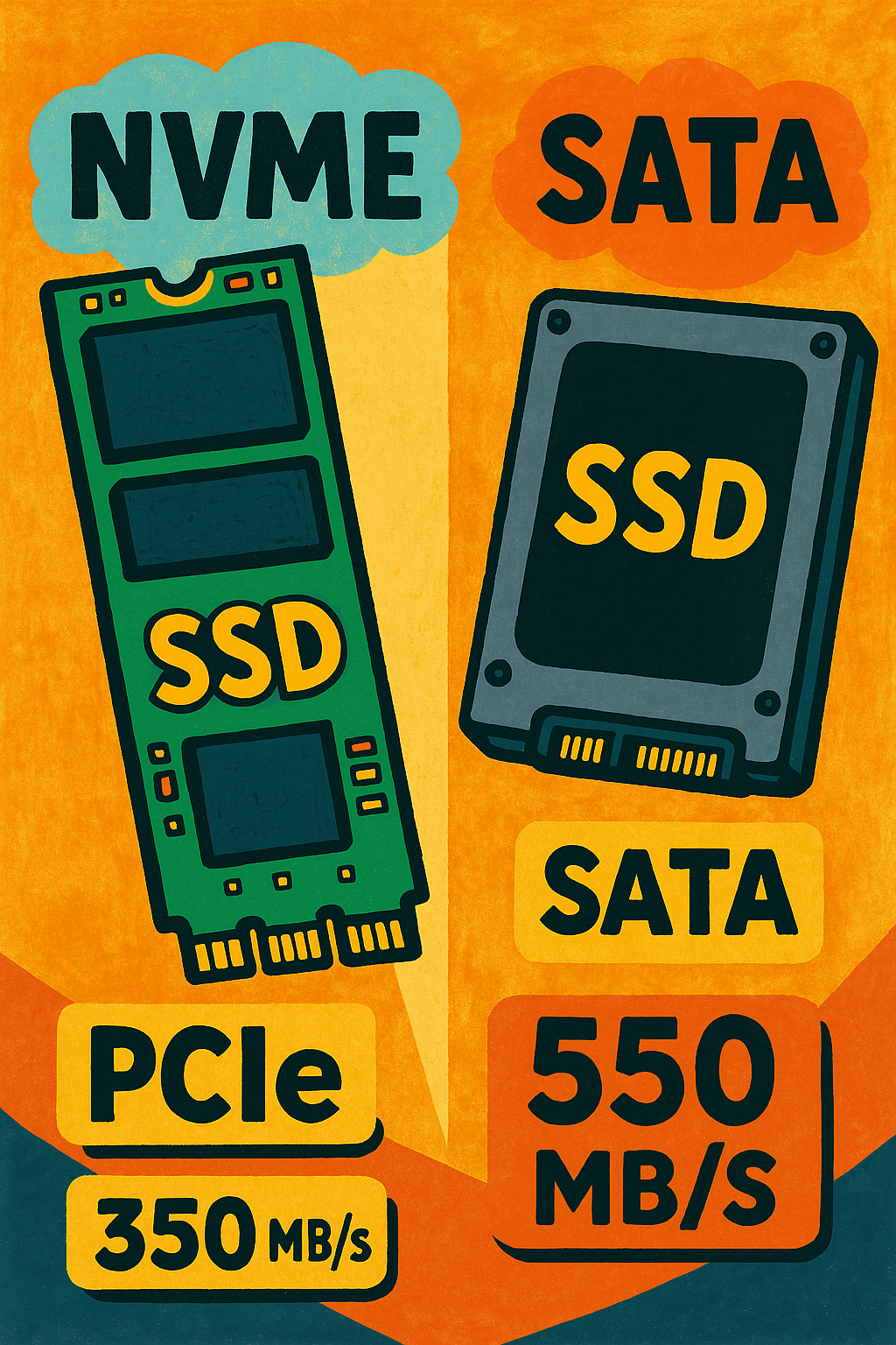 NVMe vs SATA&nbsp;SSDs