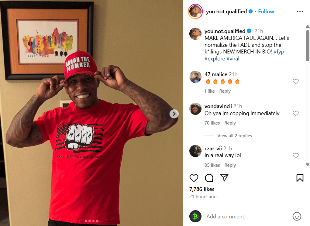 Aaron the Plumber Launches “Make America Fade Again” Campaign to Curb Gun&nbsp;Violence