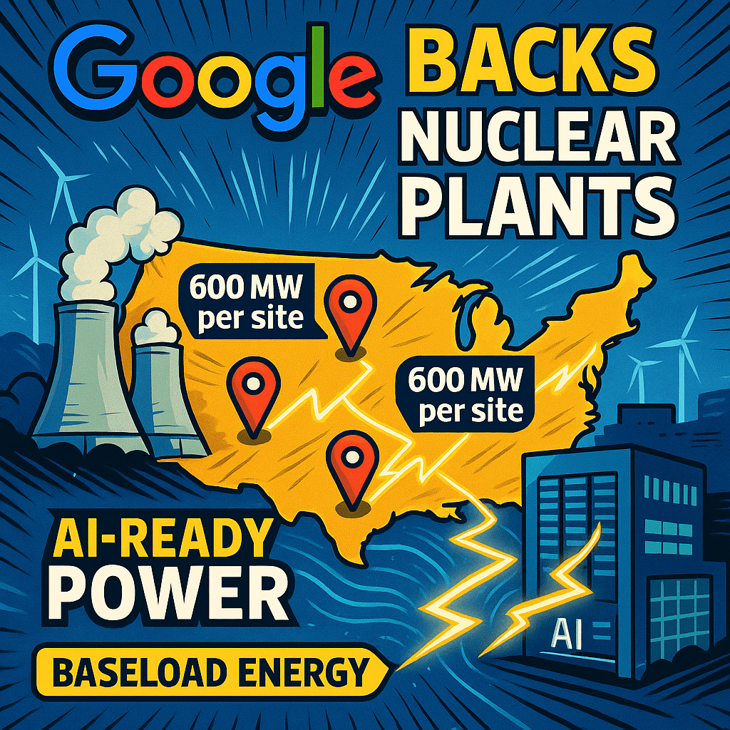 ENERGY: Google Partners with Elementl Power to Secure 1.8 GW for AI Data&nbsp;Centers