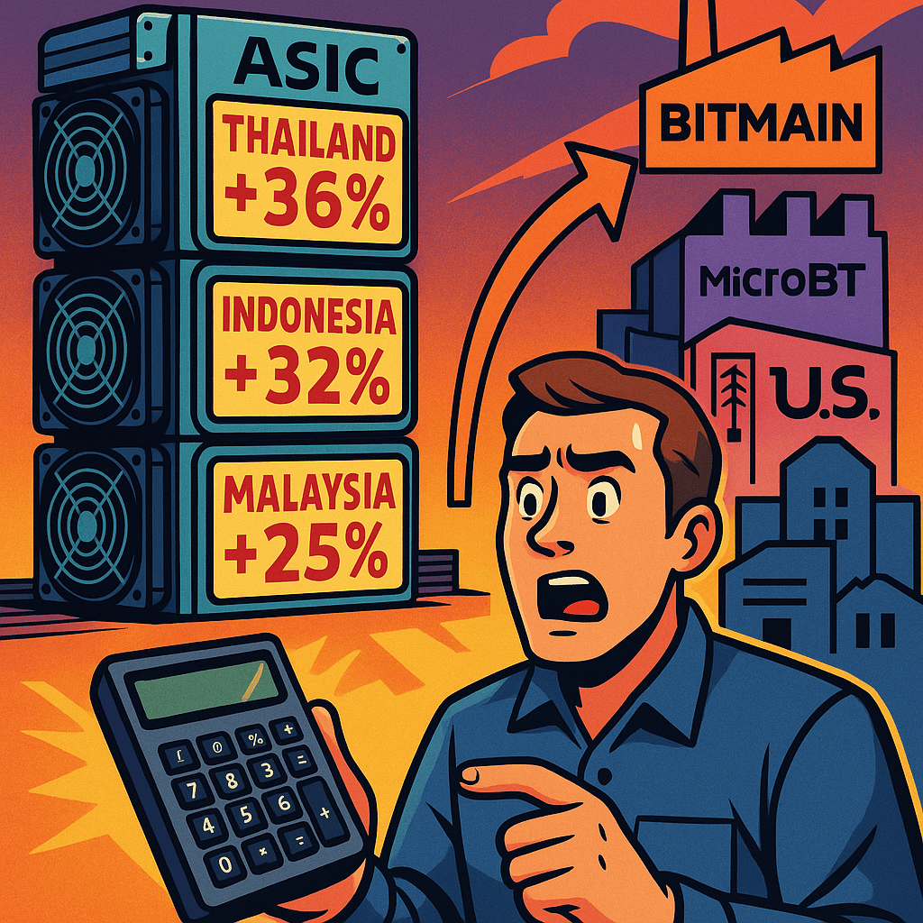 New Tariffs Raise ASIC Mining Machine Prices by Up to&nbsp;36%
