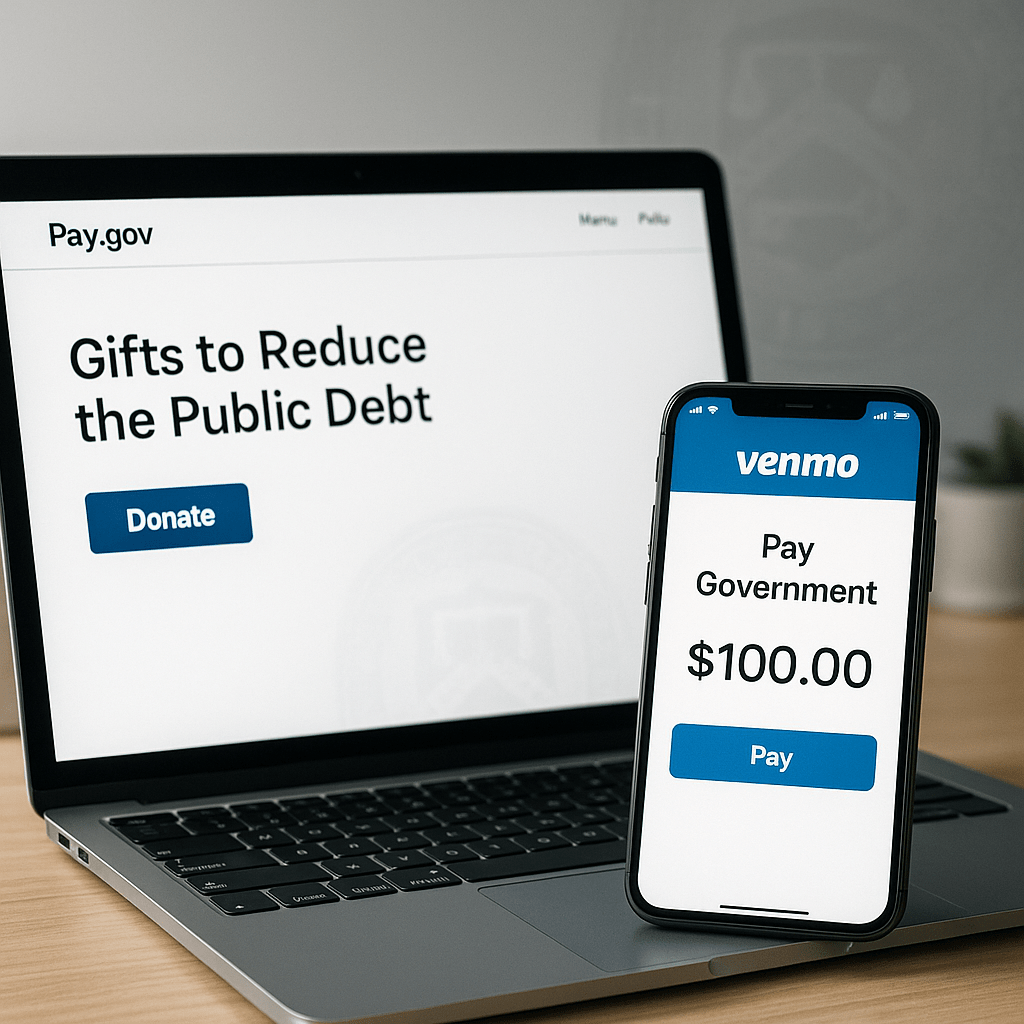 US Treasury Accepts Venmo And PayPal Donations Toward National&nbsp;Debt