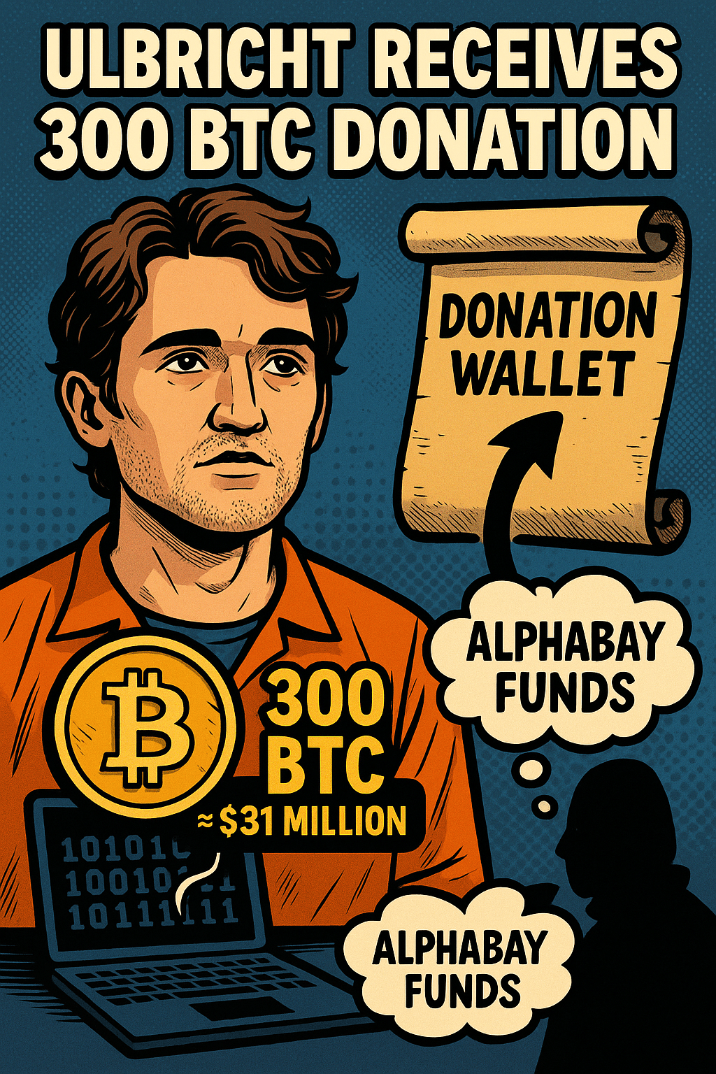 Ulbricht Receives 300 BTC Donation From Darknet&nbsp;Market