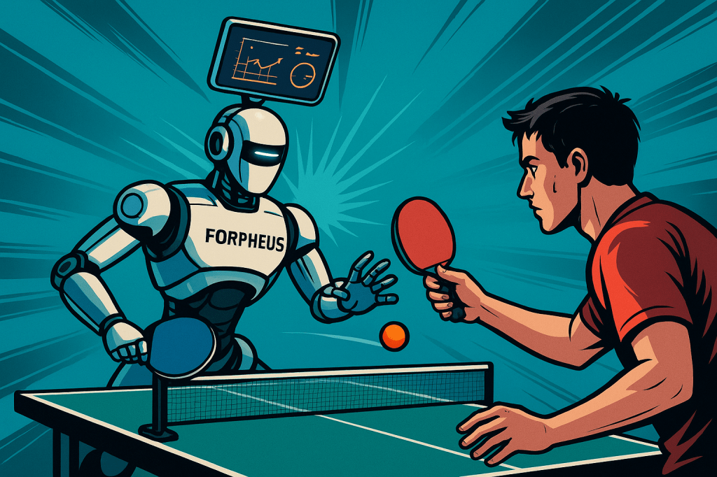 SPORTS: AI Table Tennis Robot Forpheus Tracks Spin Speed and Learns in Real&nbsp;Time
