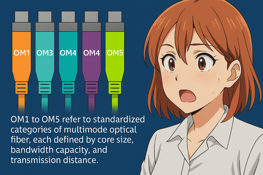 OM1 – OM5 (Optical Mode&nbsp;Fiber)