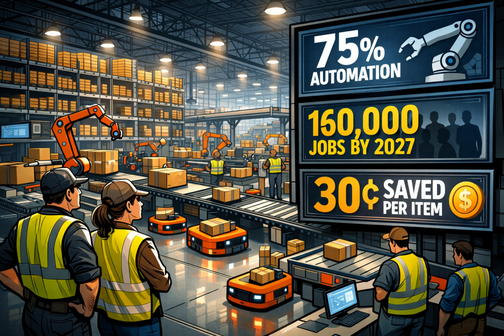 Amazon Automation Report Says 160,000 US Jobs May Be Lost By&nbsp;2027