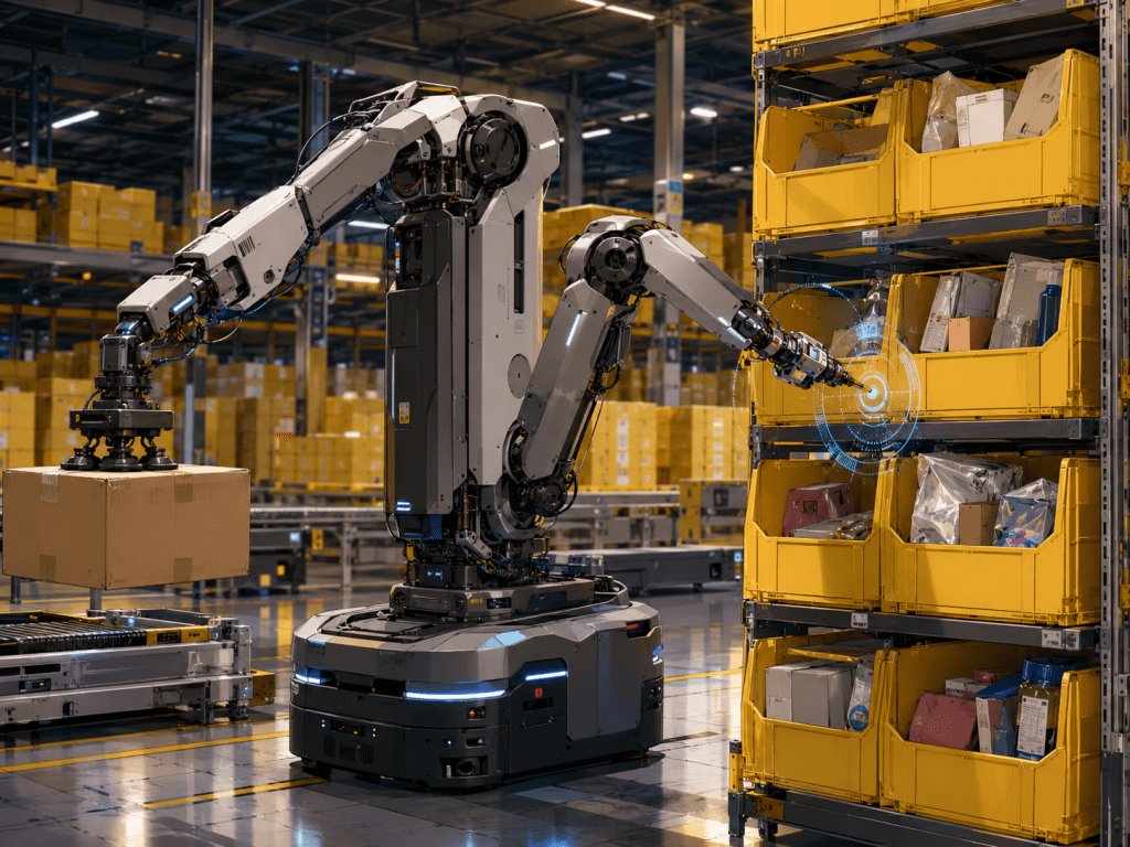 Amazon Vulcan Robot Brings a Sense of Touch to Warehouse&nbsp;Automation