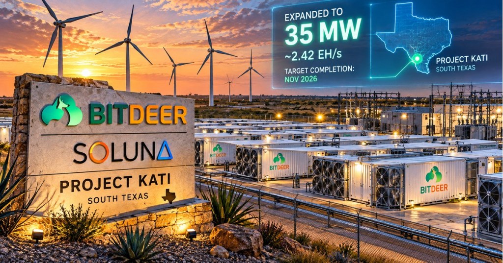 Bitdeer Expands Project Kati Bitcoin Mining Deployment to 35&nbsp;MW