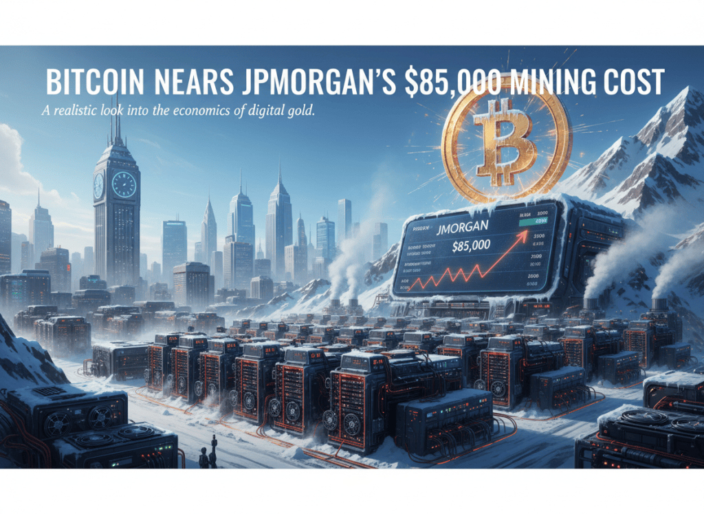 Bitcoin Nears JPMorgan’s $85,000 Mining&nbsp;Cost