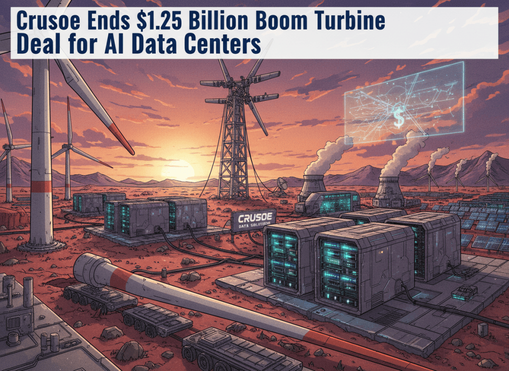 Crusoe Ends $1.25 Billion Boom Turbine Deal for AI Data&nbsp;Centers