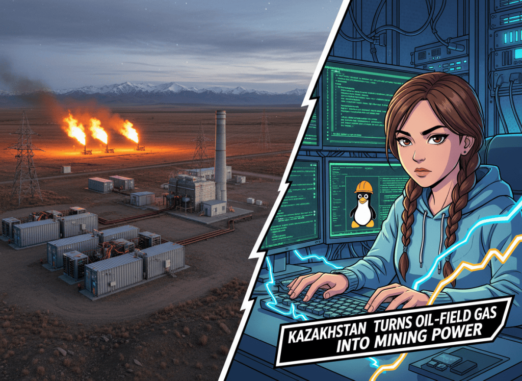 Kazakhstan Turns Oil-Field Gas Into Mining&nbsp;Power