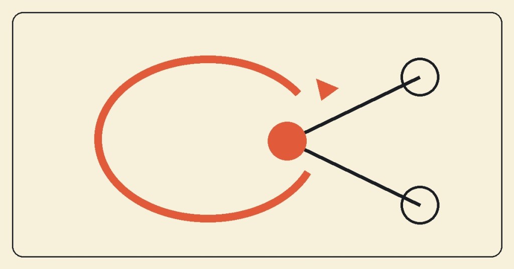 Original technical cover illustrating looping control flow with break and continue paths