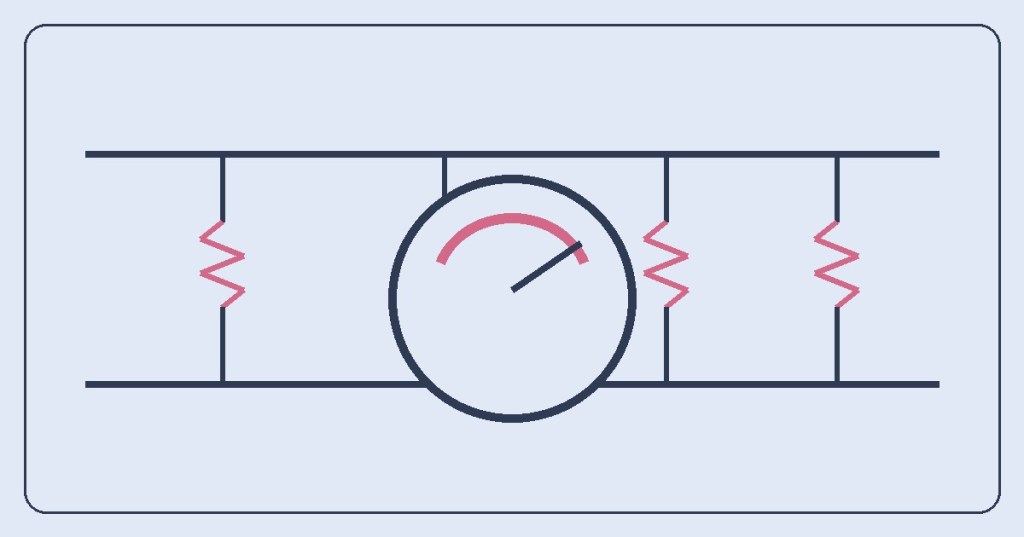 Original technical cover illustrating Ohm's law and field electrical calculations
