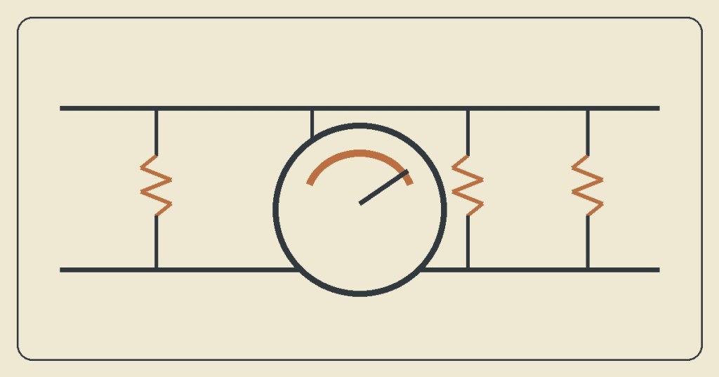 Original technical cover illustrating series and parallel electrical circuits