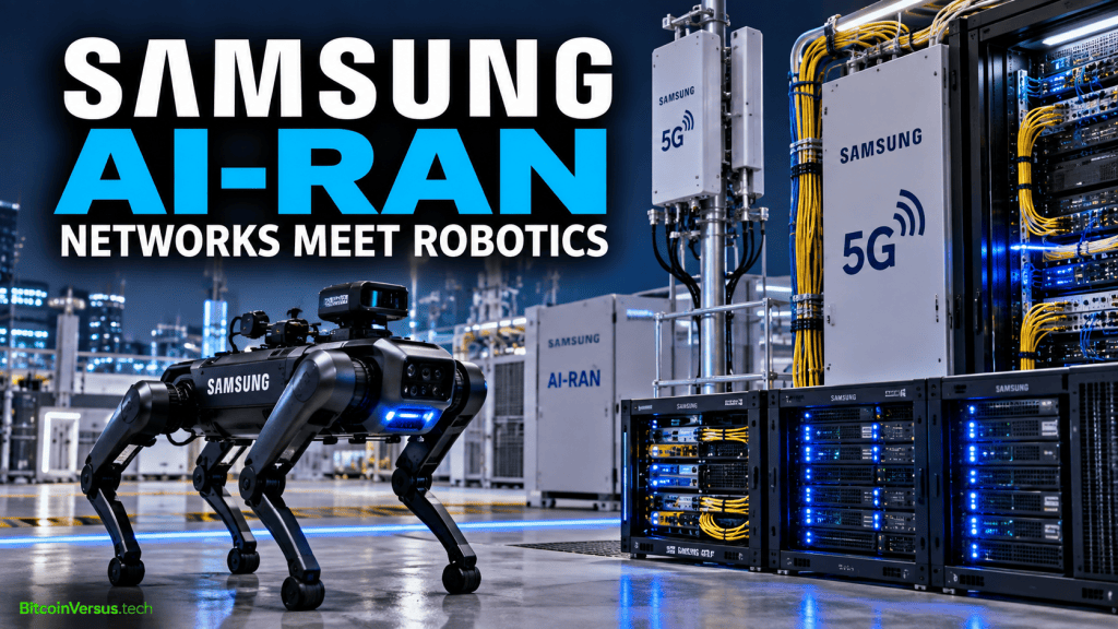 Samsung AI-RAN network infrastructure supporting robot control and physical AI