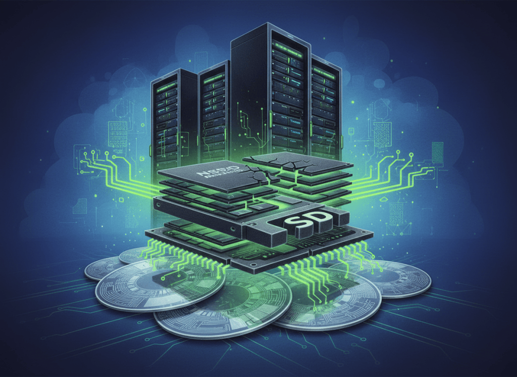 Enterprise SSDs, NAND flash memory and AI data center storage infrastructure