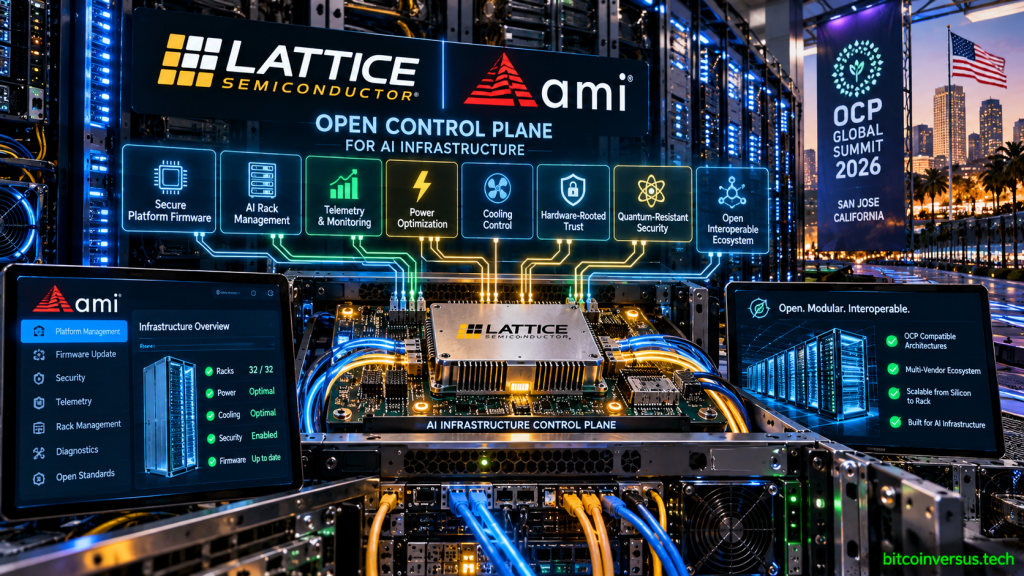 Lattice Semiconductor and AMI open control plane for AI data center racks, firmware, telemetry, security and management