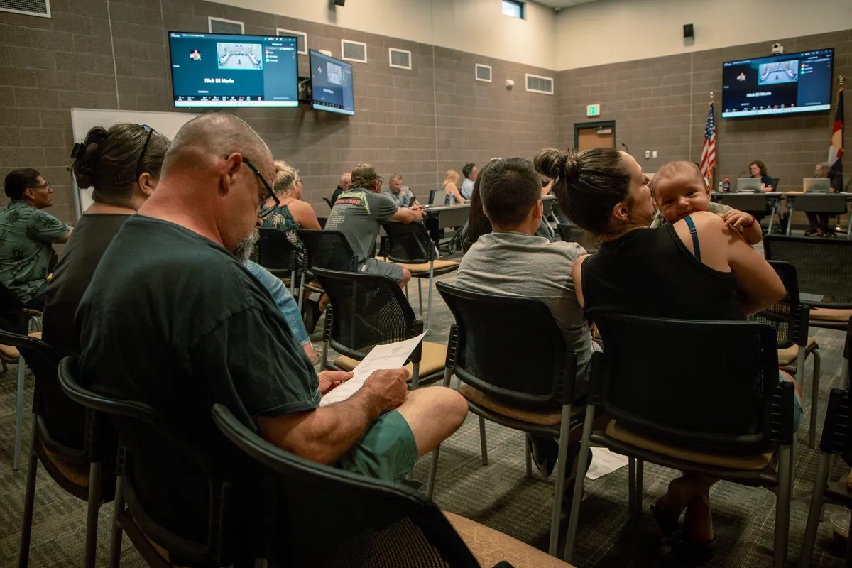 Rocky Mountain PBS Lochbuie town hall meeting photo, community context for Cielo Hudson's regional debate