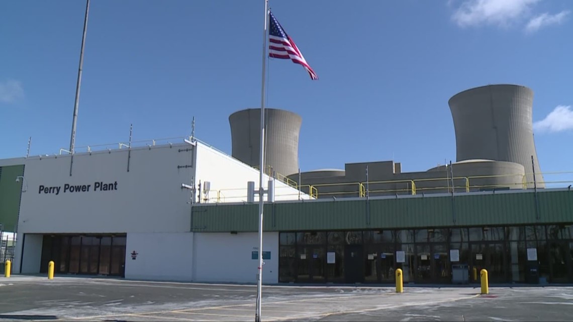 Perry nuclear power station, a representative existing-reactor image (not Clinton)