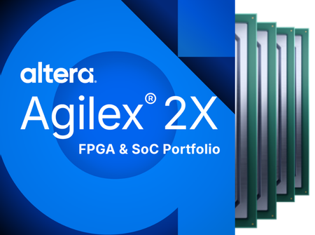 Altera Agilex 2X FPGA and SoC portfolio announcement product graphic