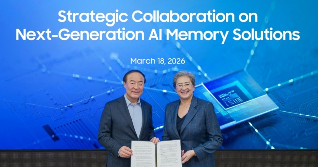 AMD CEO Lisa Su and Samsung Electronics CEO Young Hyun Jun at the strategic AI memory agreement ceremony supporting AMD MI455X HBM4 supply