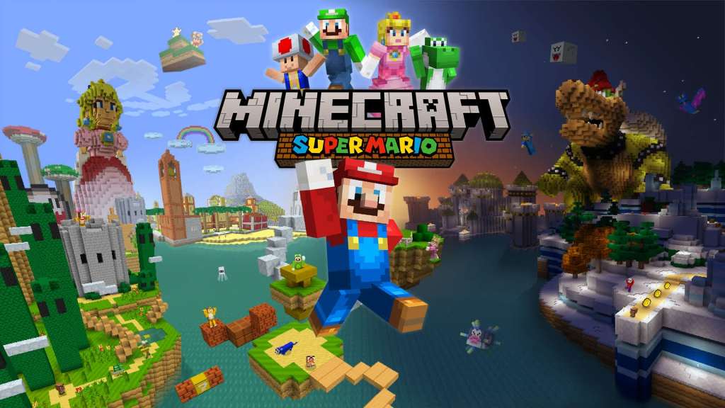 Official Minecraft Nintendo Switch 2 screenshot showing the enhanced Vibrant Visuals graphics pipeline.