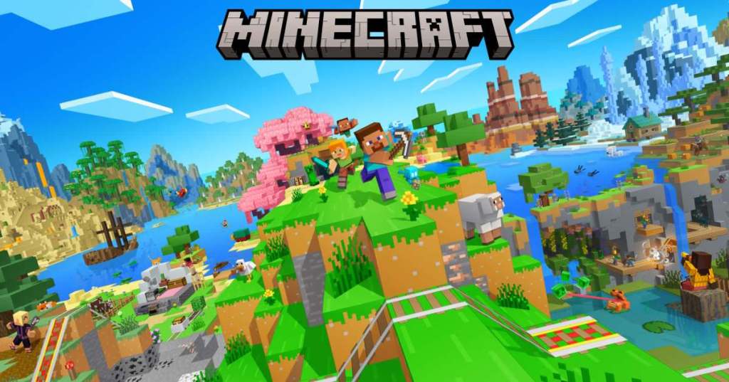 Minecraft for Nintendo Switch 2 promotional artwork representing Vibrant Visuals and the native Switch 2 release.