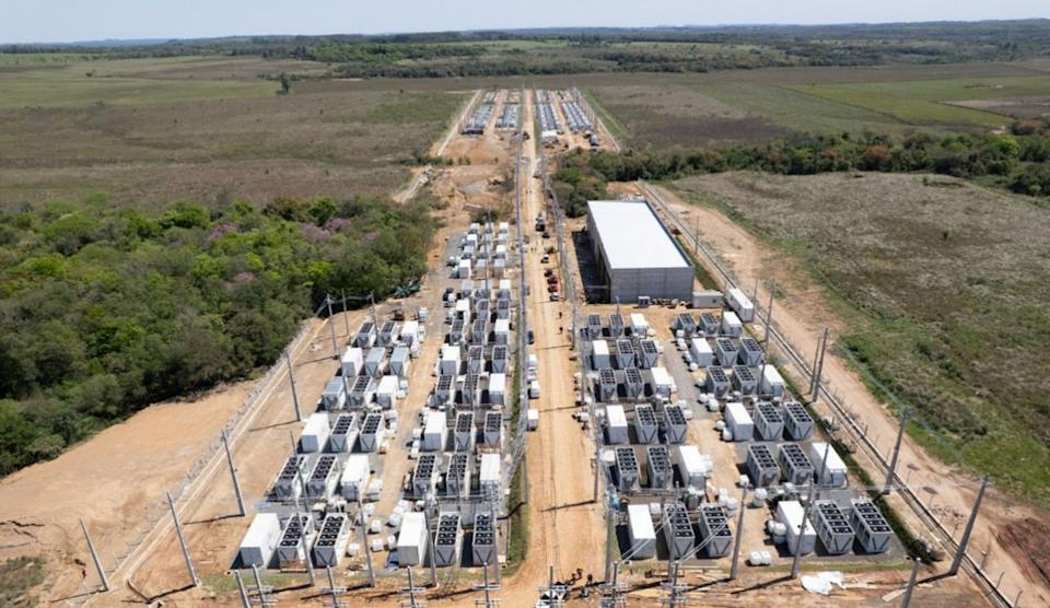 Aerial view of HIVE's industrial Bitcoin mining infrastructure
