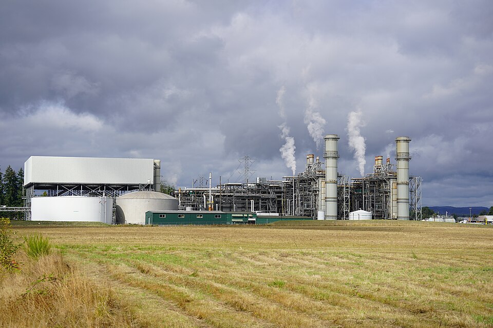 Combined-cycle natural gas plant in Chehalis Washington