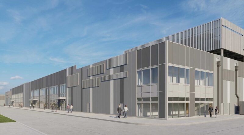 Previously published illustrative rendering identified with Cloverleaf's conceptual Project Bluestem data center near Tonganoxie