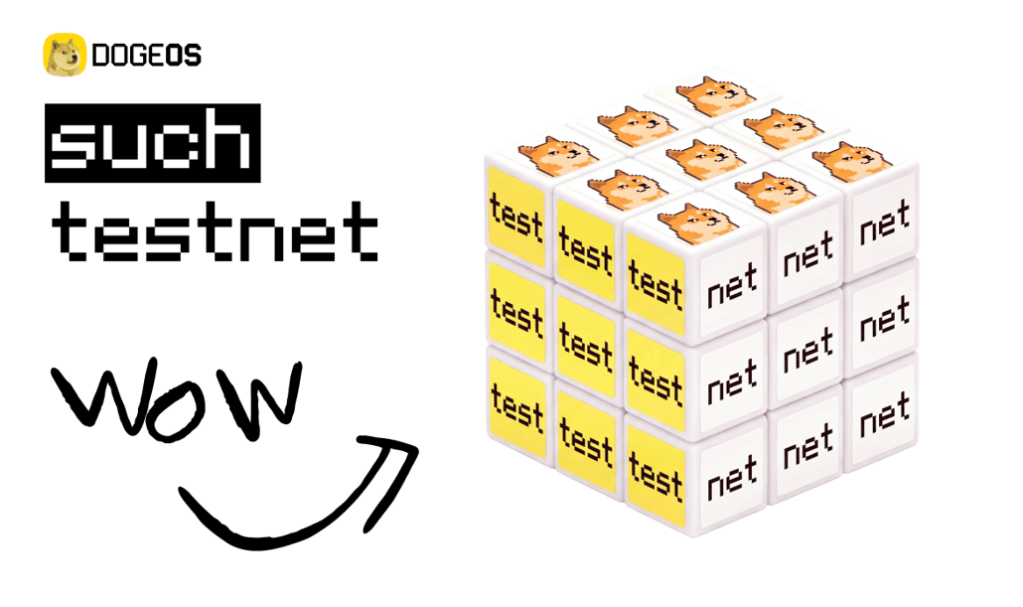Official DogeOS launch image for the public Dogecoin application-layer testnet