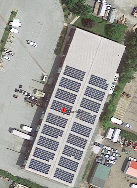 Aerial view of FirstLight's data center property at 45 Krupp Drive in Williston Vermont