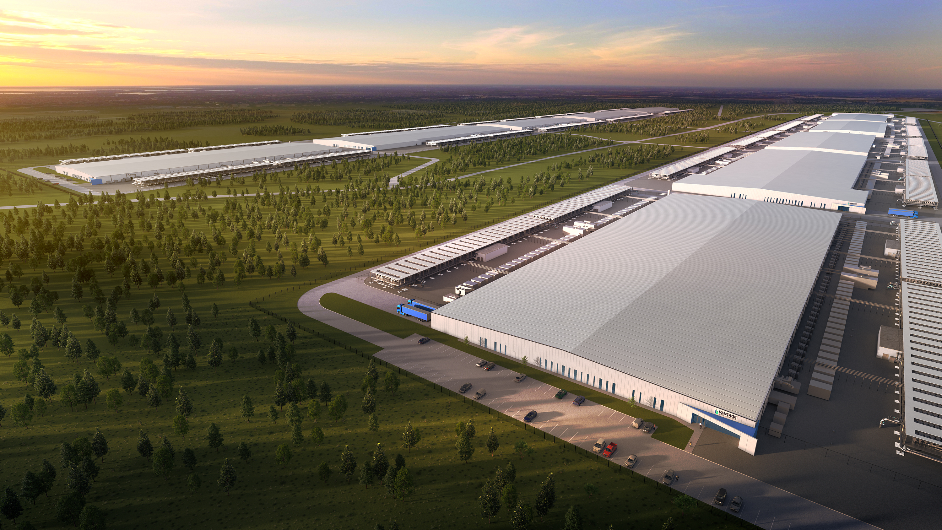 Vantage Frontier / Shackelford campus rendering
