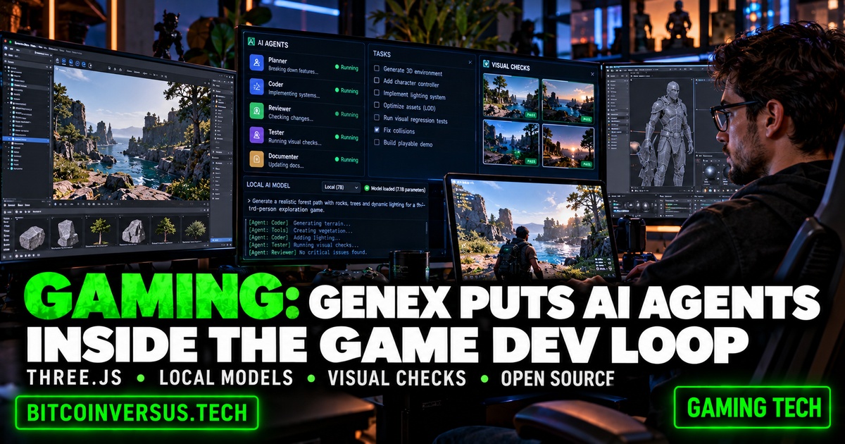Genex Puts AI Agents Inside the Game Development Loop | BitcoinVersus