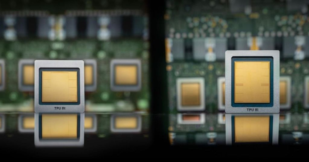 Google eighth-generation Tensor Processing Unit hardware photographed for an official Google Cloud technology article