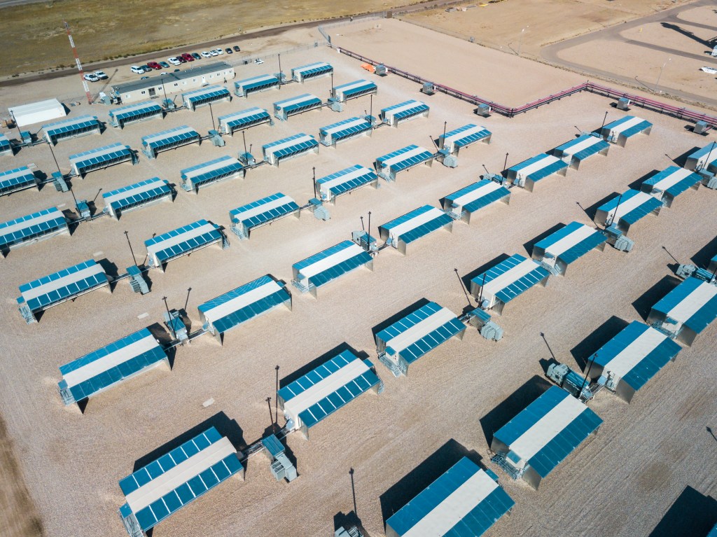 Aerial view of Hut 8's Bitcoin mining facility in Medicine Hat, Alberta.