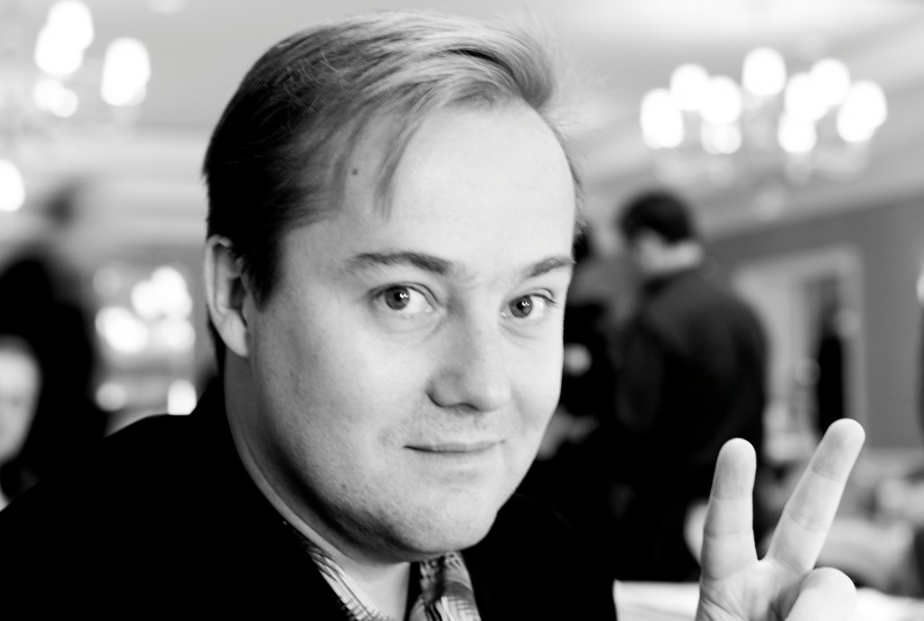 Archival black-and-white portrait of Jason Calacanis photographed in May 2007