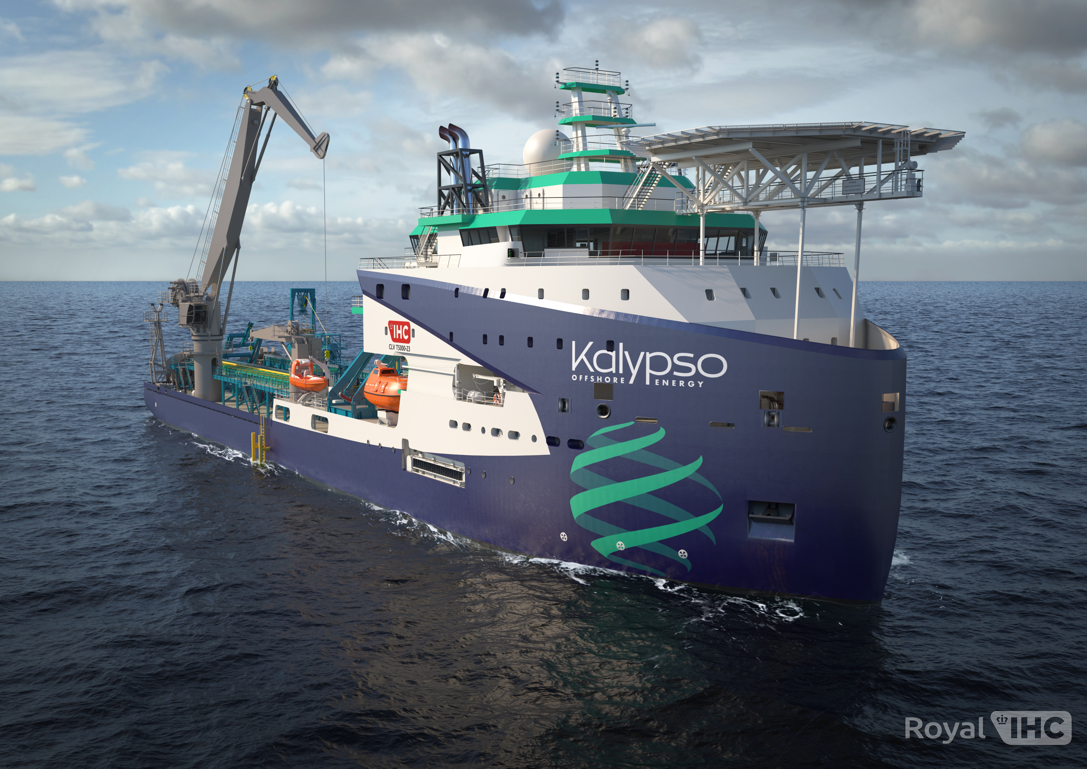 Royal IHC rendering of planned Kalypso offshore cable-laying ship