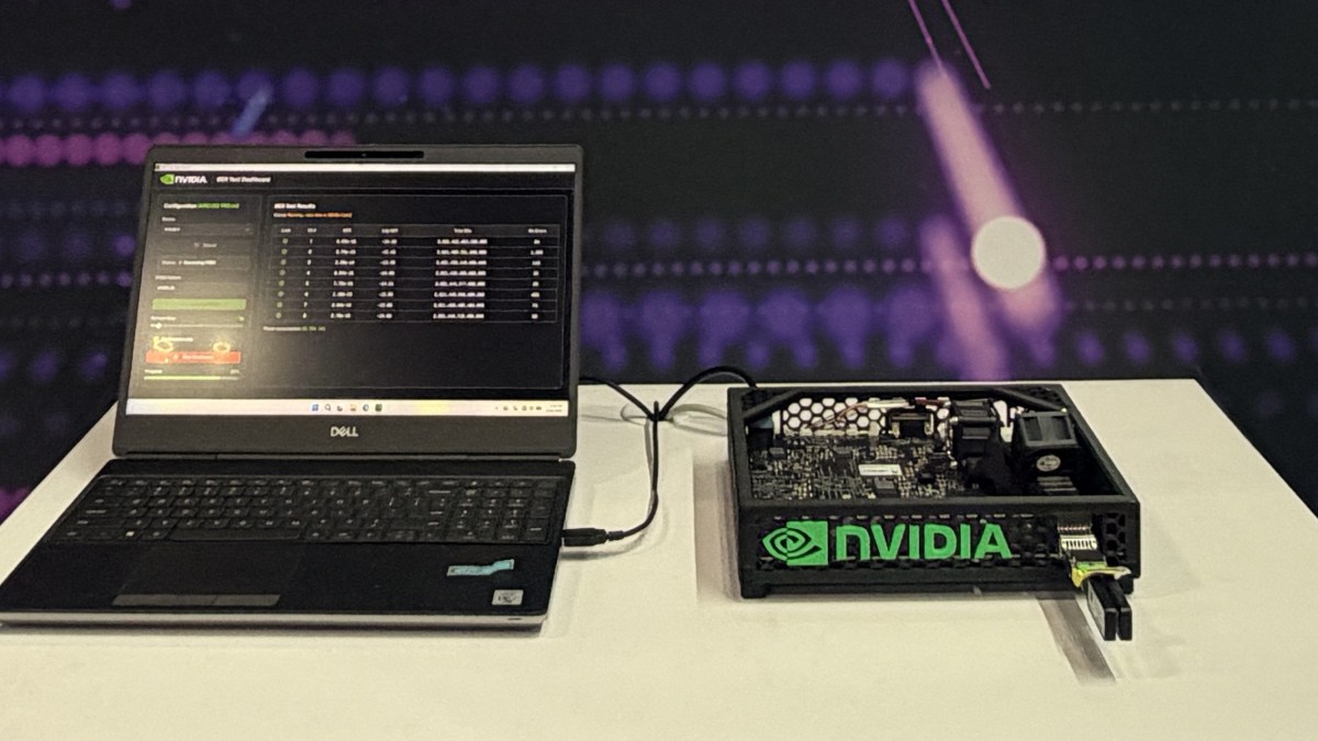 Lumentum-enabled NVIDIA 1.6T optical networking hardware demonstration representing AI data center photonics demand