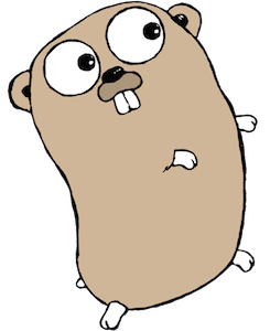 The official Go gopher mascot designed by Renee French