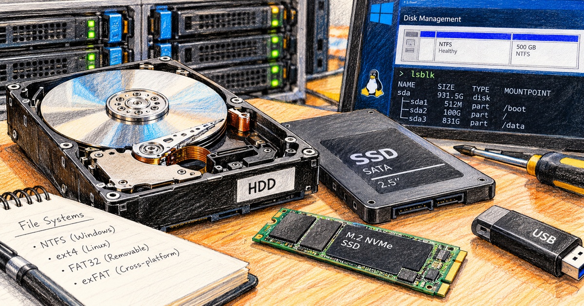 Operating Mechanism Controller OSITC.002: Storage and File Systems — HDD, SSD, NTFS, ext4 ...