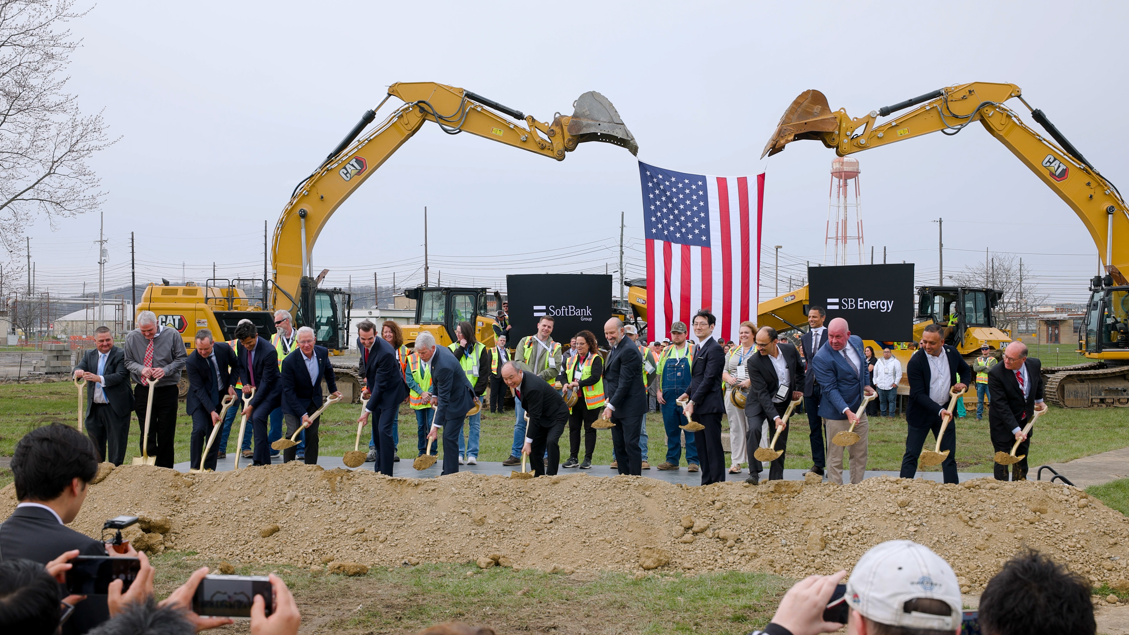 Federal state and developer representatives at the PORTS Pike Technology Campus ceremonial groundbreaking in March 2026