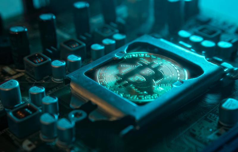 PowerCompute official illustration of Bitcoin mining circuits