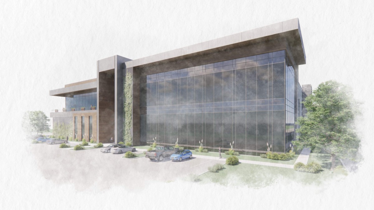 Architectural rendering of Starwood Project Washington proposed Delaware City facility; current design blocked and unbuilt